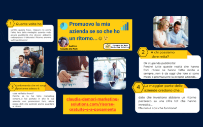 Promuovo la mia azienda se ho un ritorno